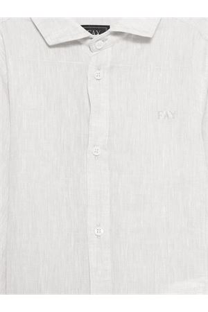 Camicia basic in lino FAY KIDS | FY5P10Z3681101